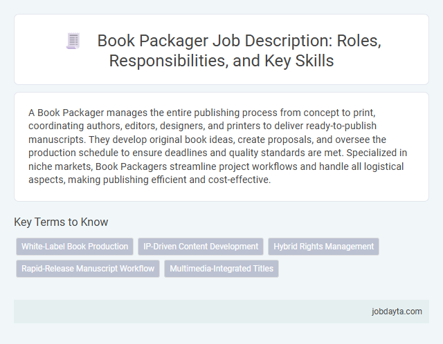 Book Packager Job Description: Roles, Responsibilities, and Key Skills
