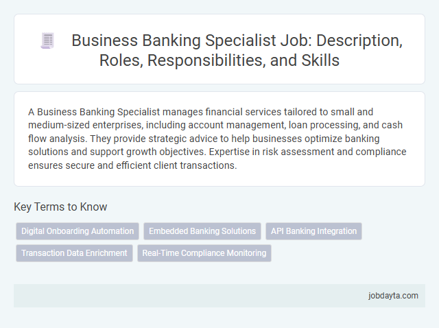 Business Banking Specialist Job: Description, Roles, Responsibilities, and Skills