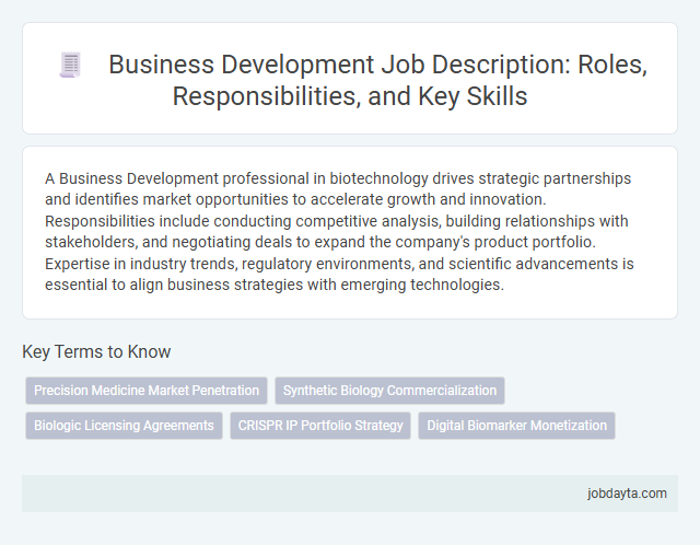 Business Development Job Description: Roles, Responsibilities, and Key Skills