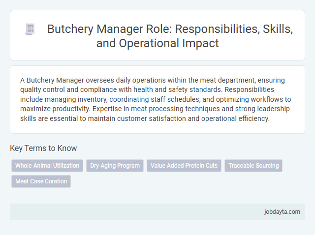 Butchery Manager Role: Responsibilities, Skills, and Operational Impact