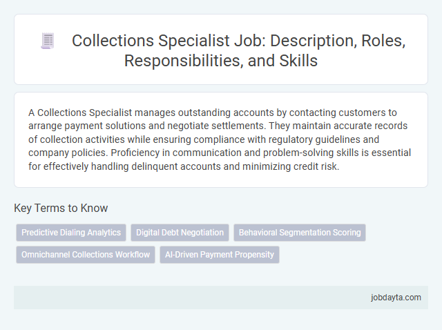 Collections Specialist Job: Description, Roles, Responsibilities, and Skills