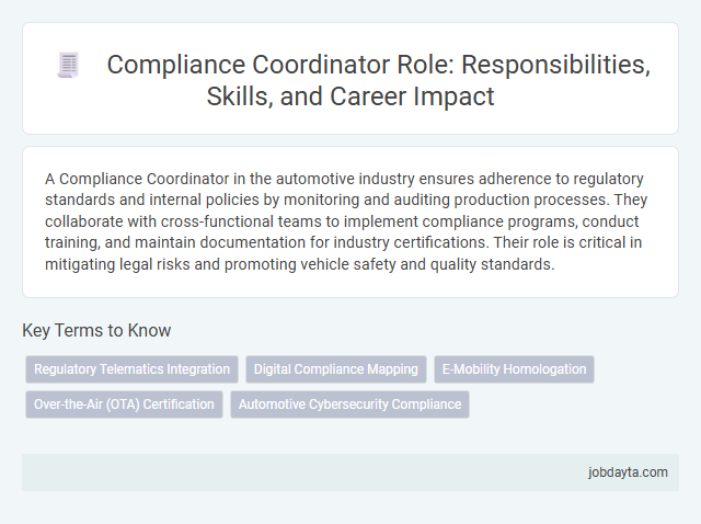 Compliance Coordinator Role: Responsibilities, Skills, and Career Impact