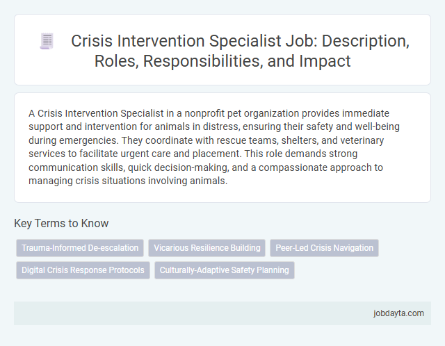 Crisis Intervention Specialist Job: Description, Roles, Responsibilities, and Impact