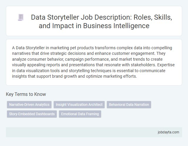 Data Storyteller Job Description: Roles, Skills, and Impact in Business Intelligence