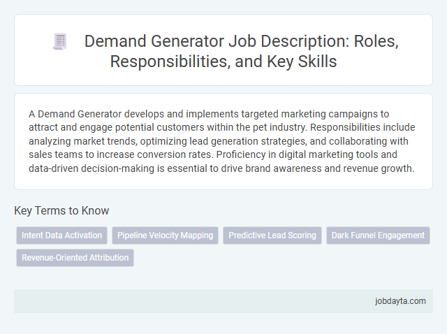 Demand Generator Job Description: Roles, Responsibilities, and Key Skills