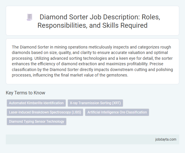 Diamond Sorter Job Description: Roles, Responsibilities, and Skills Required