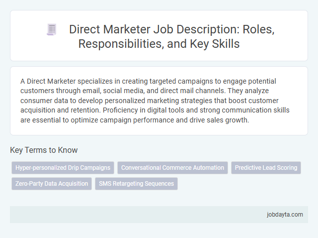 Direct Marketer Job Description: Roles, Responsibilities, and Key Skills