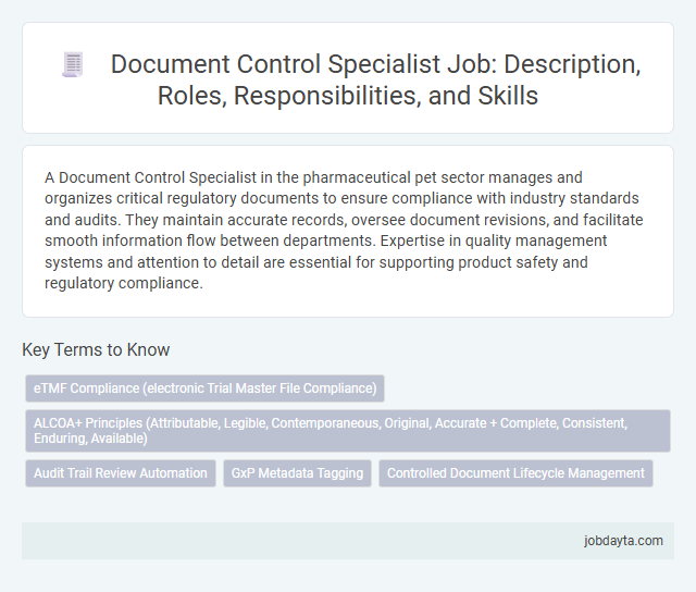 Document Control Specialist Job: Description, Roles, Responsibilities, and Skills