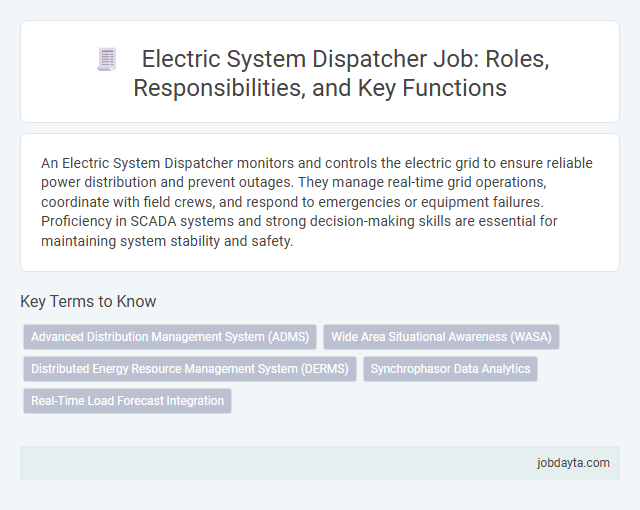 Electric System Dispatcher Job: Roles, Responsibilities, and Key Functions