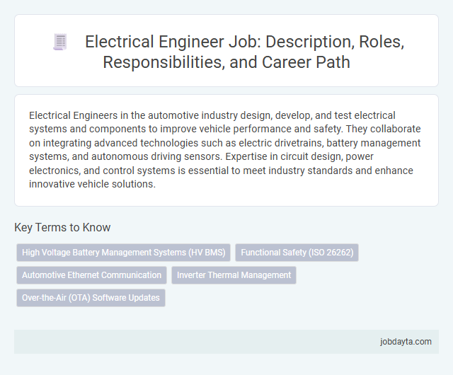 Electrical Engineer Job: Description, Roles, Responsibilities, and Career Path