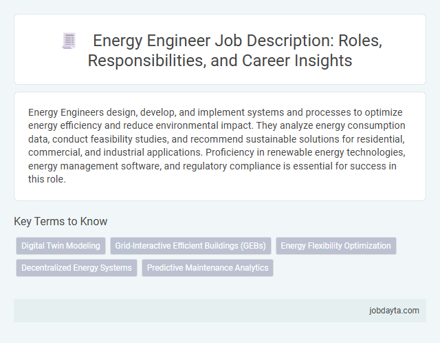 Energy Engineer Job Description: Roles, Responsibilities, and Career Insights