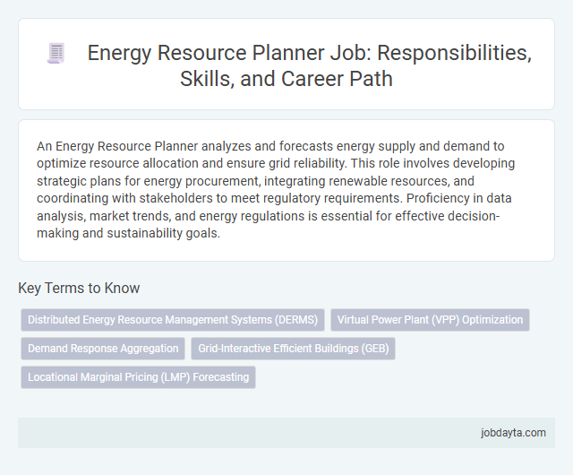 Energy Resource Planner Job: Responsibilities, Skills, and Career Path