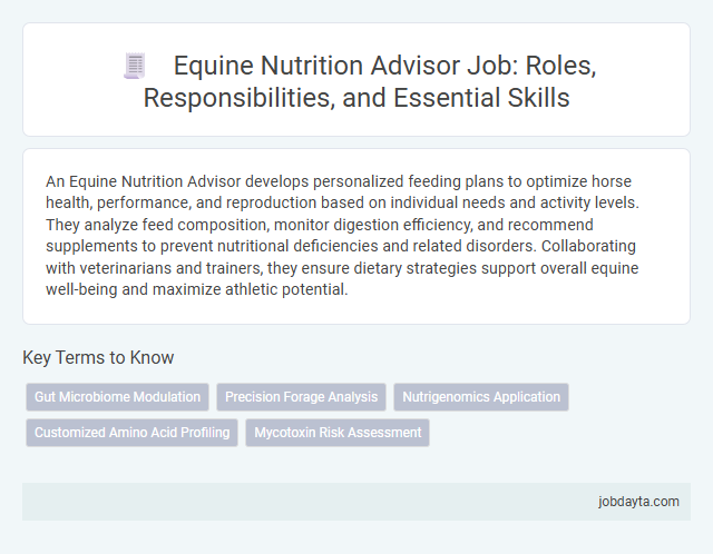 Equine Nutrition Advisor Job: Roles, Responsibilities, and Essential Skills
