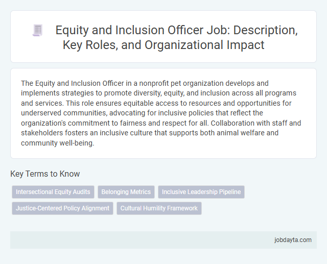 Equity and Inclusion Officer Job: Description, Key Roles, and Organizational Impact