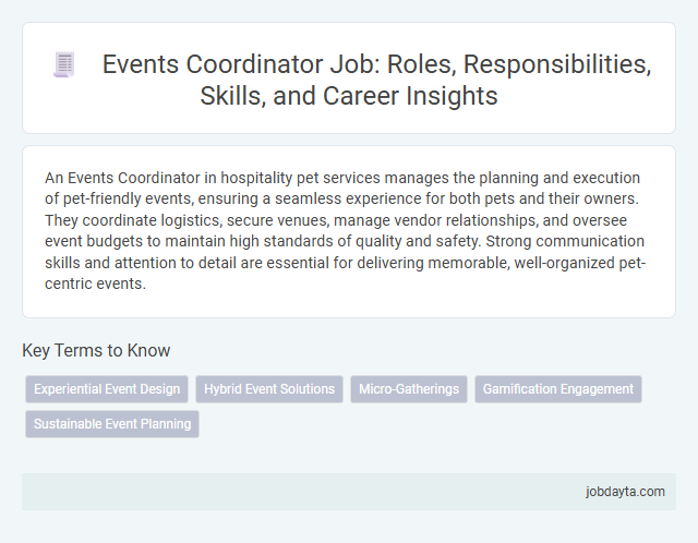 Events Coordinator Job: Roles, Responsibilities, Skills, and Career Insights