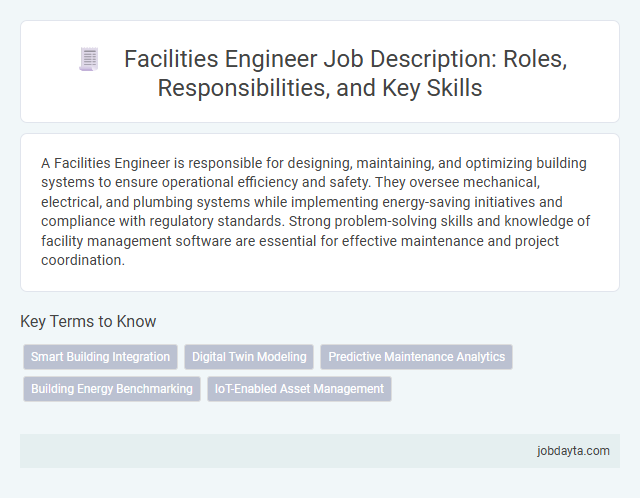 Facilities Engineer Job Description: Roles, Responsibilities, and Key Skills