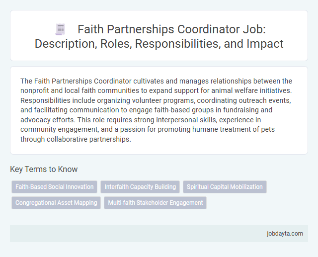 Faith Partnerships Coordinator Job: Description, Roles, Responsibilities, and Impact