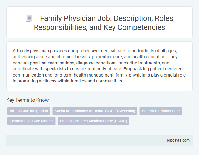 Family Physician Job: Description, Roles, Responsibilities, and Key Competencies