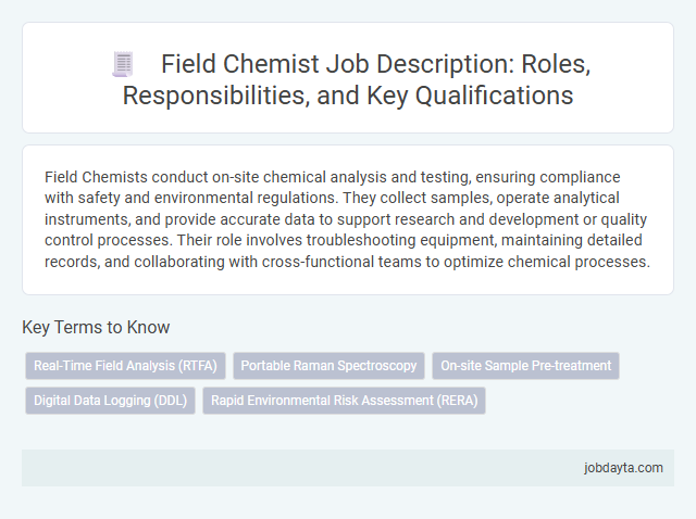 Field Chemist Job Description: Roles, Responsibilities, and Key Qualifications