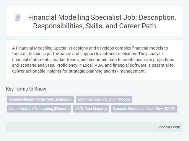 Financial Modelling Specialist Job: Description, Responsibilities, Skills, and Career Path