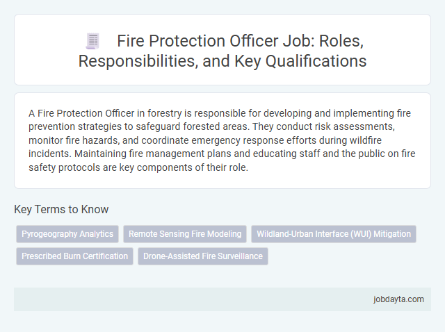 Fire Protection Officer Job: Roles, Responsibilities, and Key Qualifications
