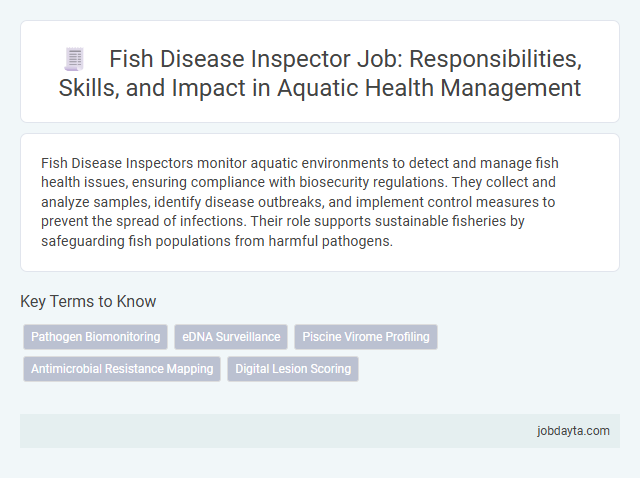 Fish Disease Inspector Job: Responsibilities, Skills, and Impact in Aquatic Health Management