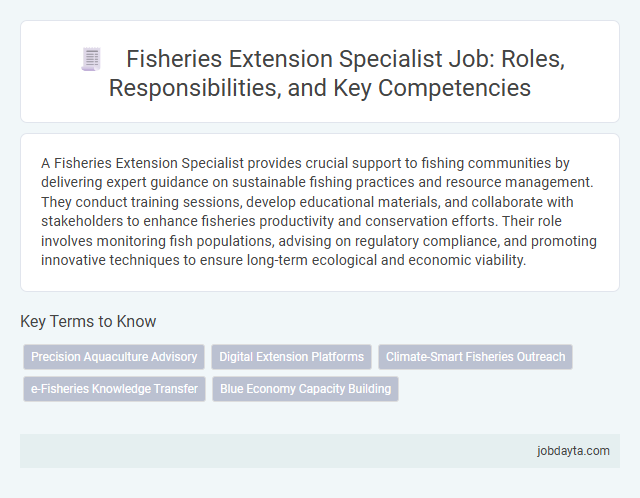 Fisheries Extension Specialist Job: Roles, Responsibilities, and Key Competencies
