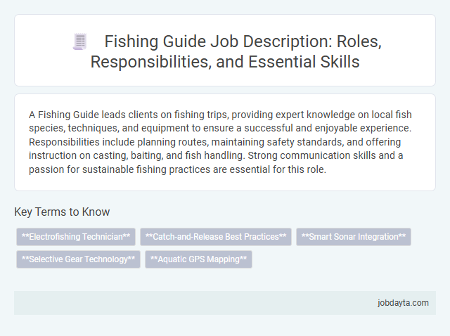 Fishing Guide Job Description: Roles, Responsibilities, and Essential Skills