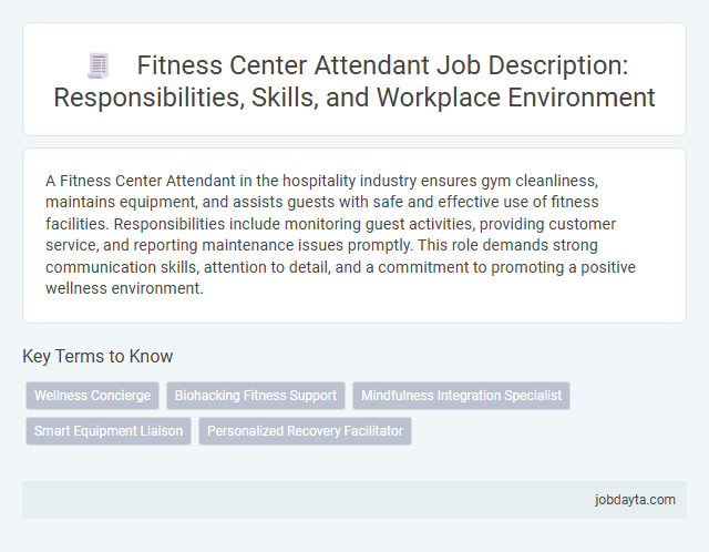 Fitness Center Attendant Job Description: Responsibilities, Skills, and Workplace Environment