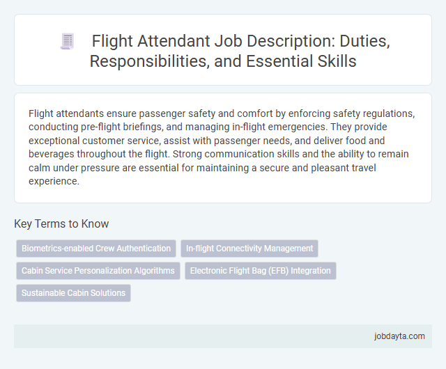 Flight Attendant Job Description: Duties, Responsibilities, and Essential Skills