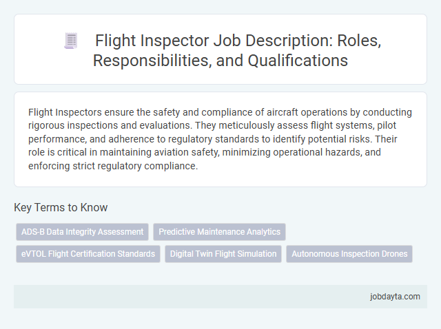 Flight Inspector Job Description: Roles, Responsibilities, and Qualifications