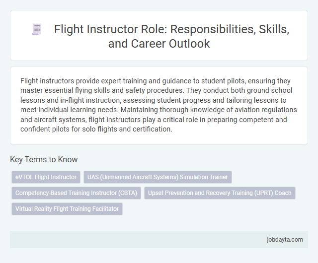 Flight Instructor Role: Responsibilities, Skills, and Career Outlook