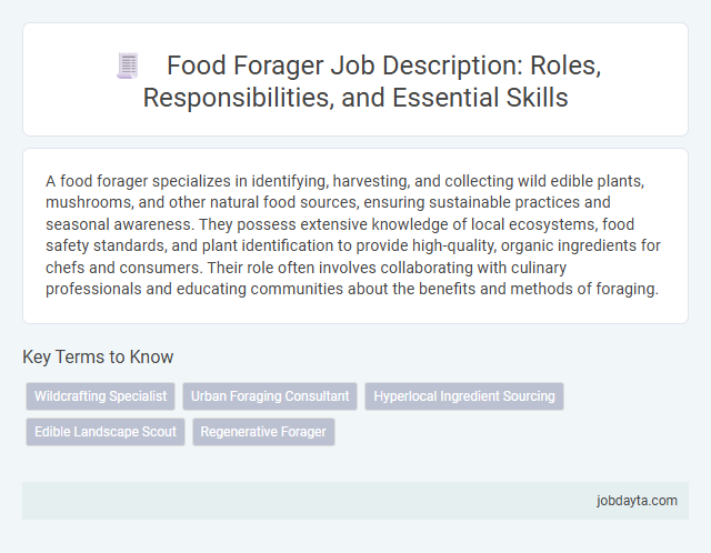 Food Forager Job Description: Roles, Responsibilities, and Essential Skills