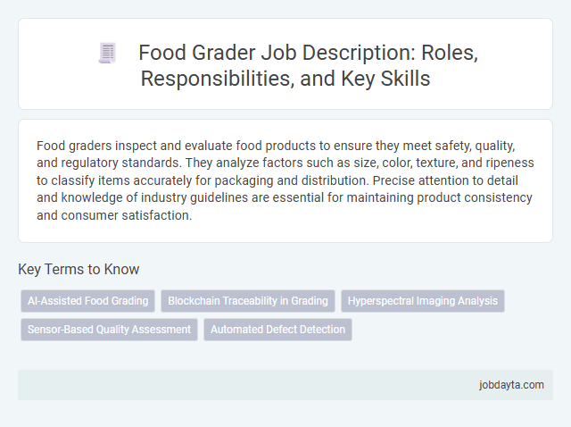 Food Grader Job Description: Roles, Responsibilities, and Key Skills