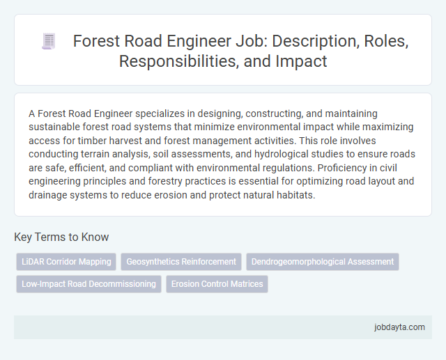Forest Road Engineer Job: Description, Roles, Responsibilities, and Impact