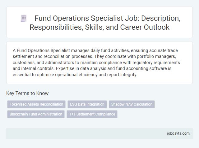 Fund Operations Specialist Job: Description, Responsibilities, Skills, and Career Outlook