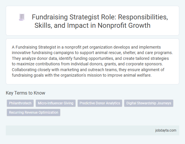 Fundraising Strategist Role: Responsibilities, Skills, and Impact in Nonprofit Growth
