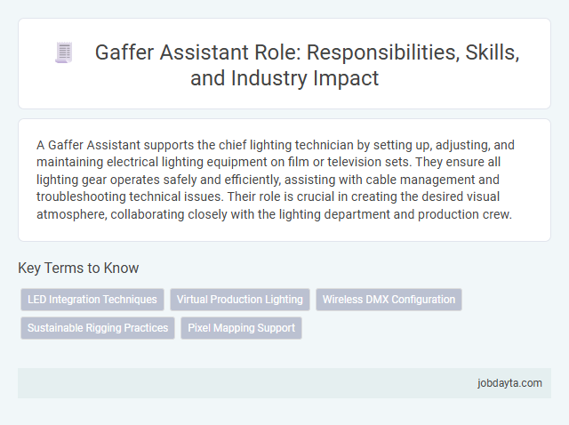 Gaffer Assistant Role: Responsibilities, Skills, and Industry Impact