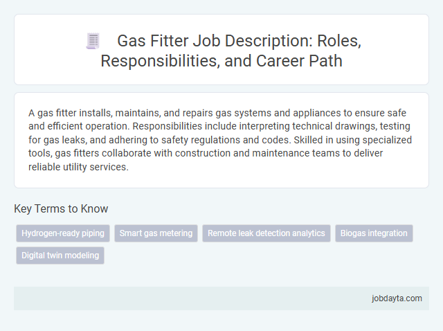 Gas Fitter Job Description: Roles, Responsibilities, and Career Path