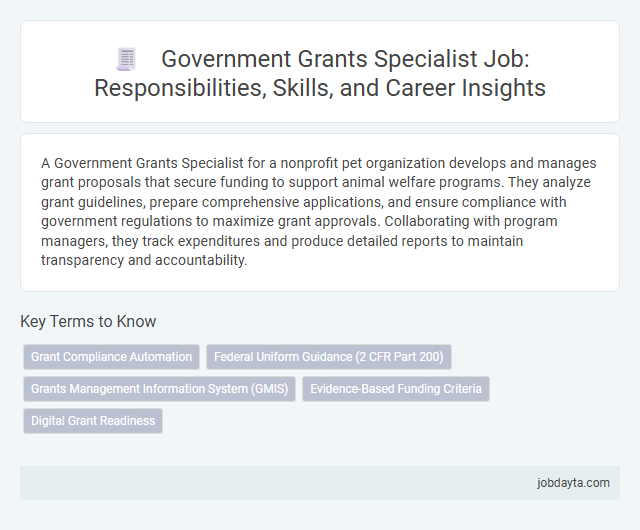 Government Grants Specialist Job: Responsibilities, Skills, and Career Insights