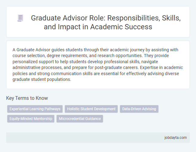 Graduate Advisor Role: Responsibilities, Skills, and Impact in Academic Success