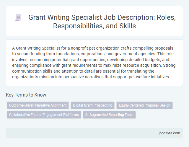Grant Writing Specialist Job Description: Roles, Responsibilities, and Skills