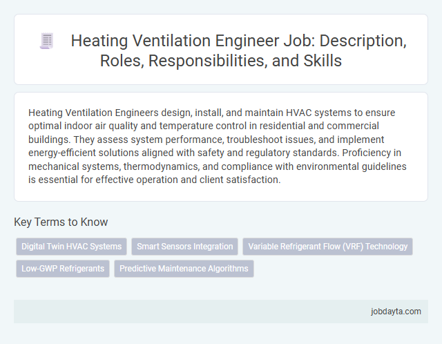 Heating Ventilation Engineer Job: Description, Roles, Responsibilities, and Skills