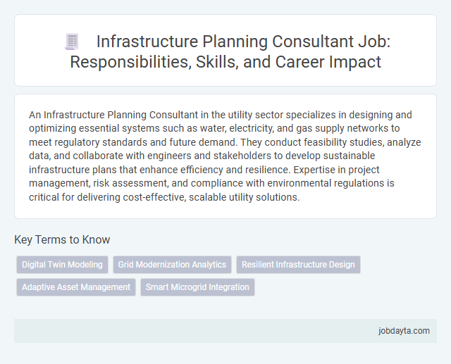 Infrastructure Planning Consultant Job: Responsibilities, Skills, and Career Impact