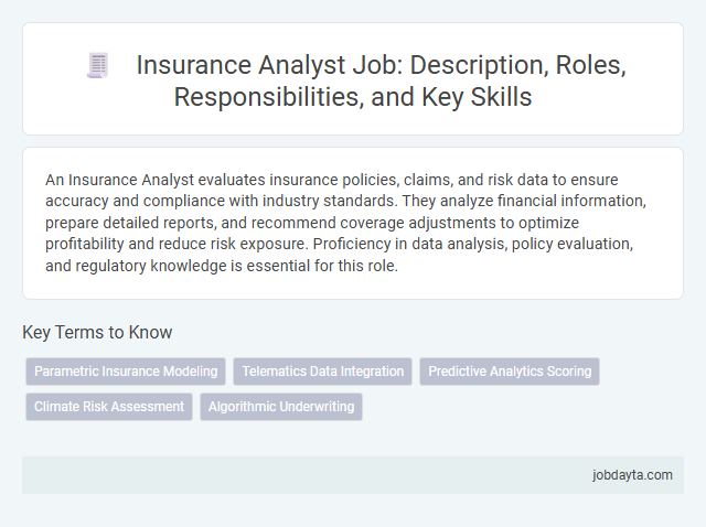 Insurance Analyst Job: Description, Roles, Responsibilities, and Key Skills