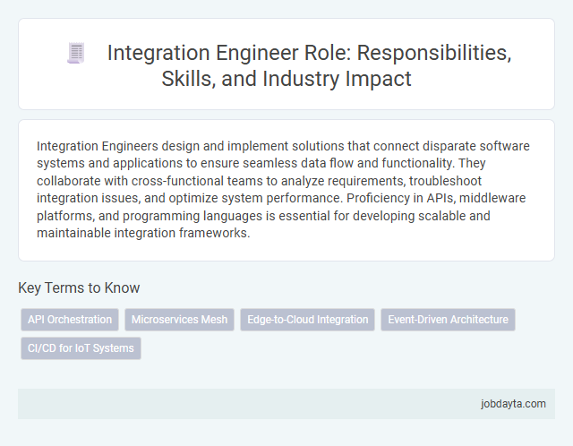 Integration Engineer Role: Responsibilities, Skills, and Industry Impact