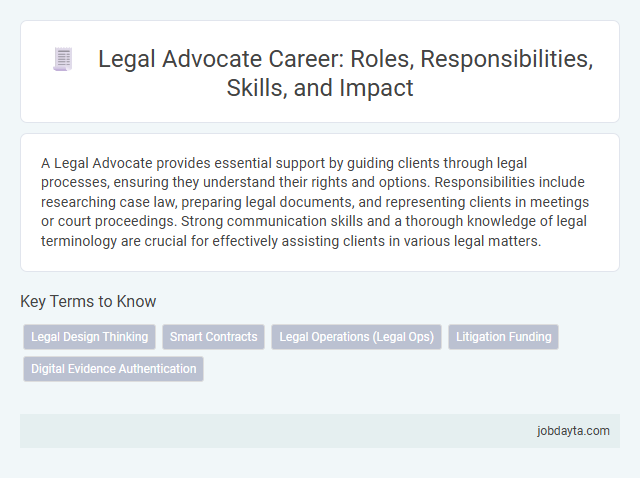 Legal Advocate Career: Roles, Responsibilities, Skills, and Impact