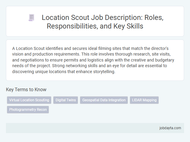 Location Scout Job Description: Roles, Responsibilities, and Key Skills