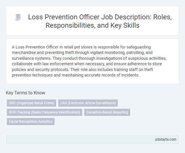 Loss Prevention Officer Job Description: Roles, Responsibilities, and Key Skills