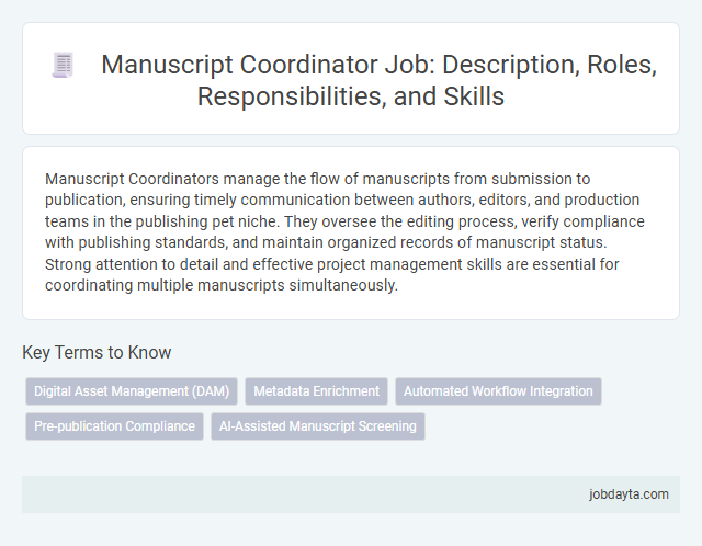 Manuscript Coordinator Job: Description, Roles, Responsibilities, and Skills